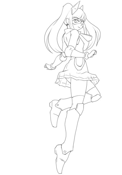 ピルツちゃんペン入れまで
描いてたらこの子好きになってきたw
 #SHY_hero 