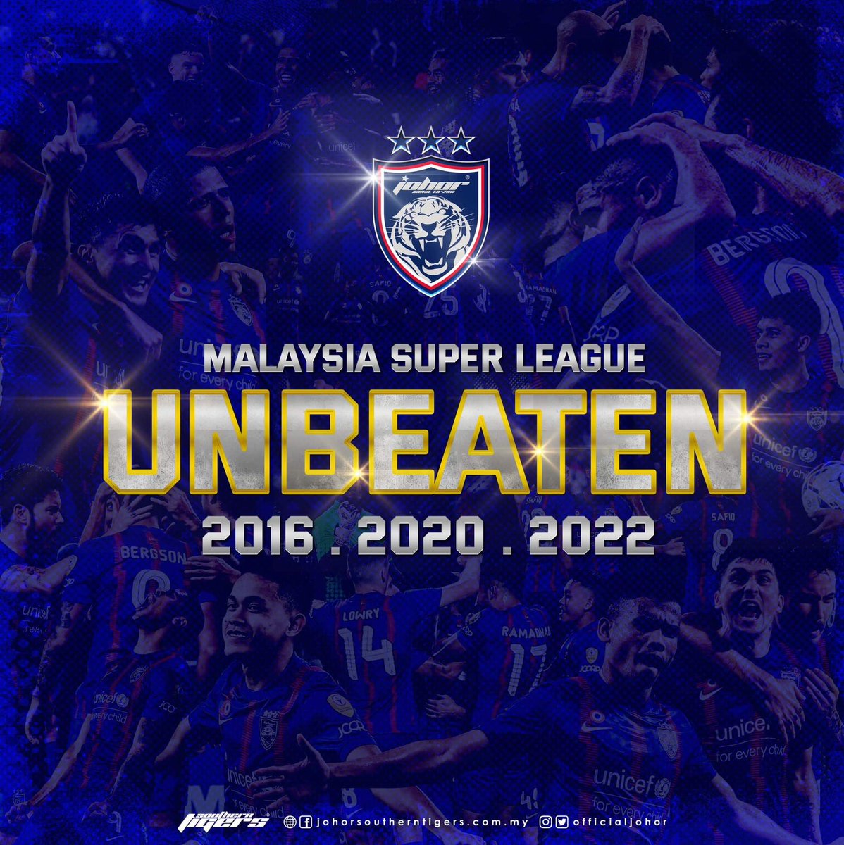 Yet another unbeaten Malaysia Super League season... 2016, 2020 and now 2022!

Congratulations Johor Darul Ta'zim FC

#thePioneersJDT
#theNINTH
#TripleHattrick
#WinnersCircle
#JDTFamily
#LuaskanKuasamuJohor