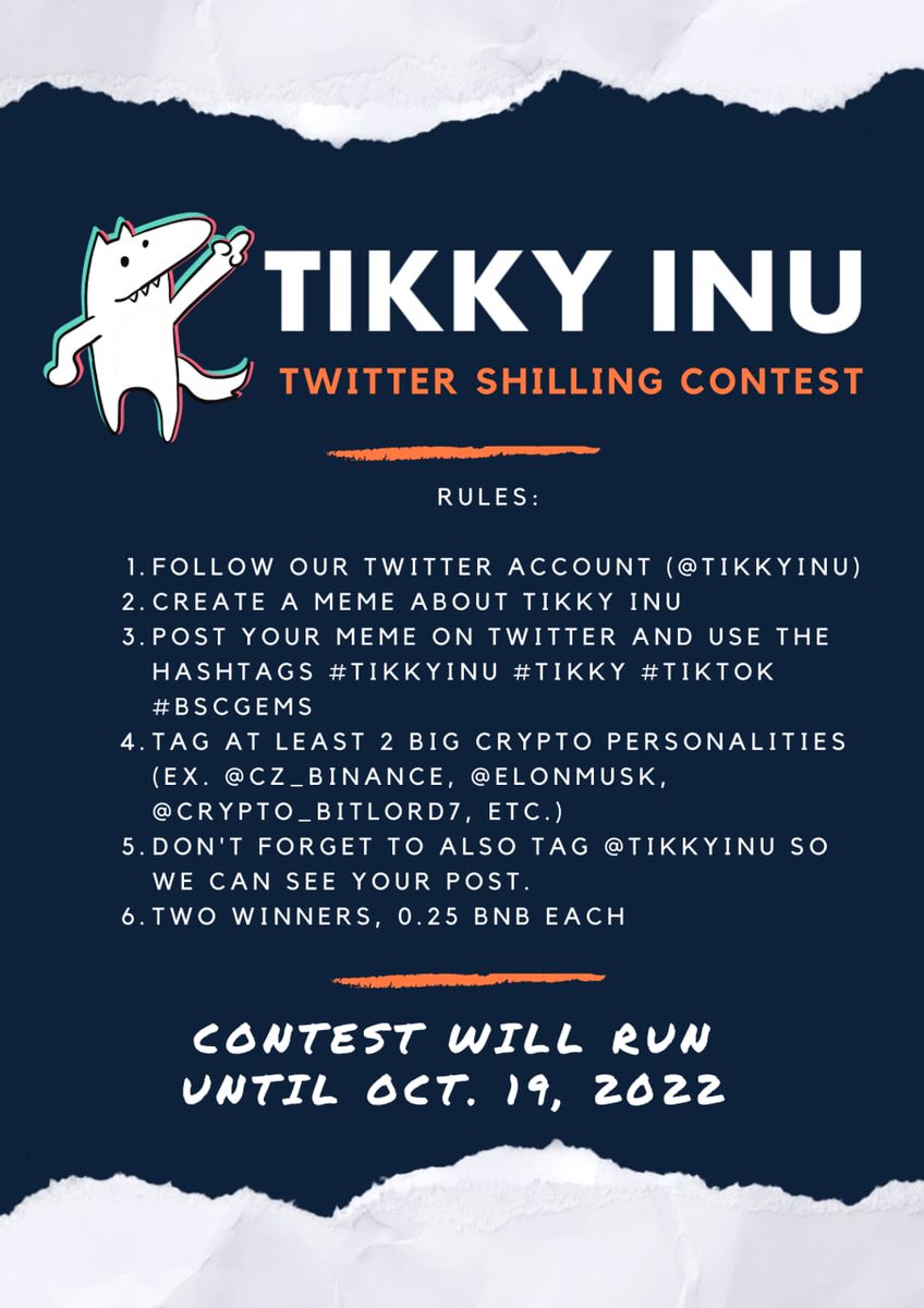Tikky Inu (BSC) tweet media