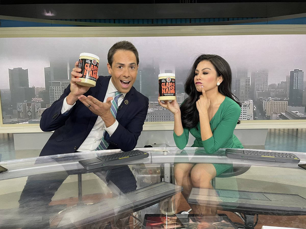 ABC7Irene's tweet photo. Ummm… ”Clam-o-naise”??? Apparently “Cards Against Humanity” has come up with clam-flavored mayonnaise, along with trading cards and a prize inside… Will we dig to the bottom to find out? Will we eat it? Maybe, maybe not. Find out on our 8 a.m. newscast. @abc7marccr @ABC7 https://t.co/qVycB0pmVh