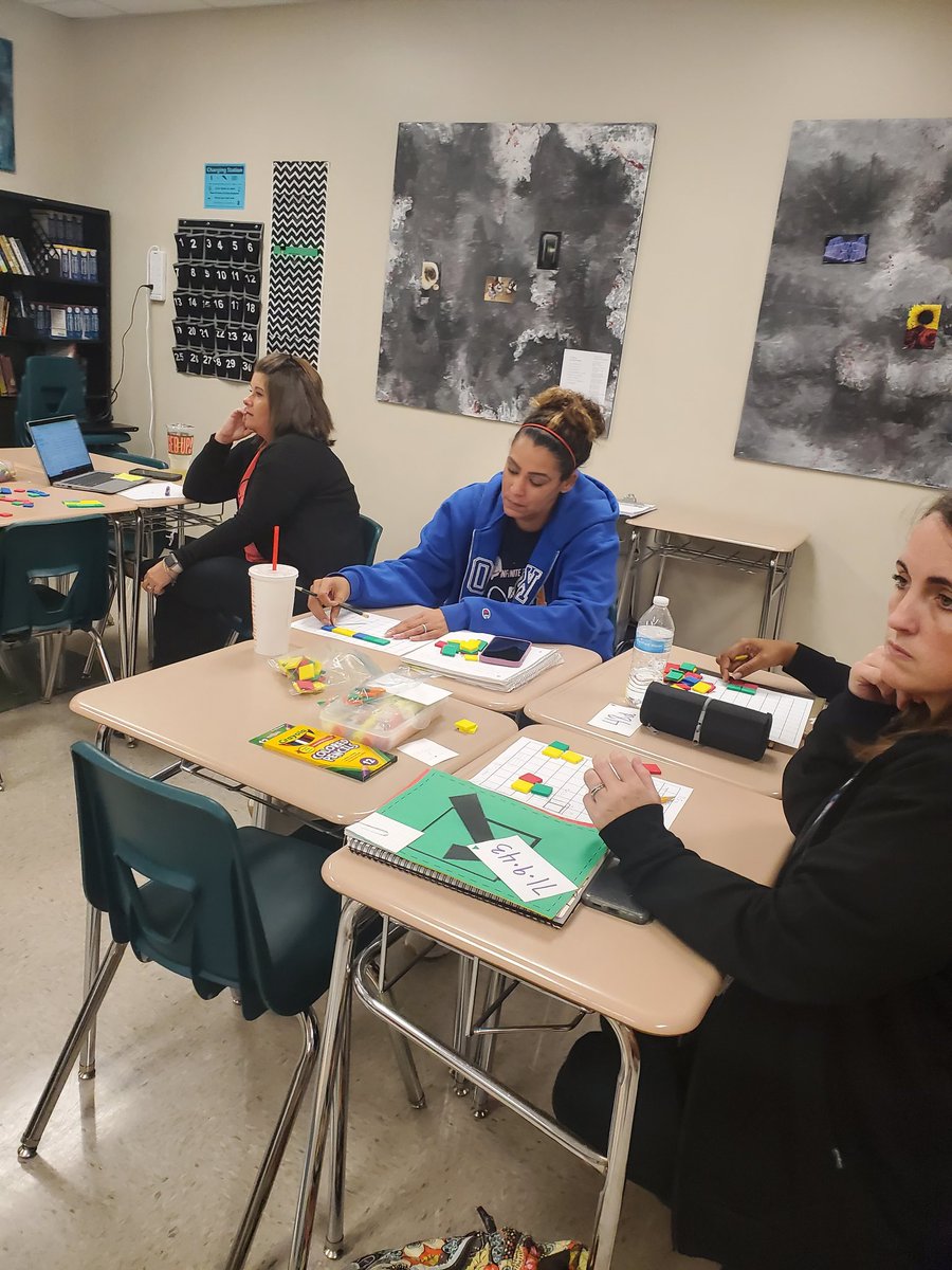 BeatyNH1920's tweet photo. G5APA math teachers sampling the new activities added to the curriculum using flexible computational strategies.@AlvinISD_Math https://t.co/6jD91g6ZHR