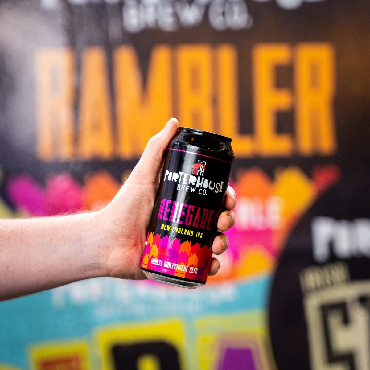Renegade is our take on a NEIPA. Unfiltered and heavily dry hopped with Amarillo, Galaxy &amp; Mosaic for notable flavours of passion fruit, mango and lemon with a touch of blueberry.