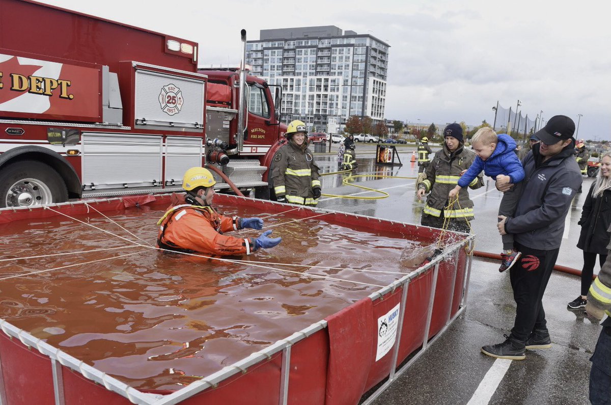 GPmedia_24's tweet photo. FIRE PREVENTION OPEN HOUSE: @MiltonFireON annual Fire Prevention Week (Oct.9-15) open house is back — out front Milton Memorial Arena with junior firefighter activities, water rescue, truck tours and BBQ till 1pm ! #PlanYourEscape https://t.co/sClb7RS31n