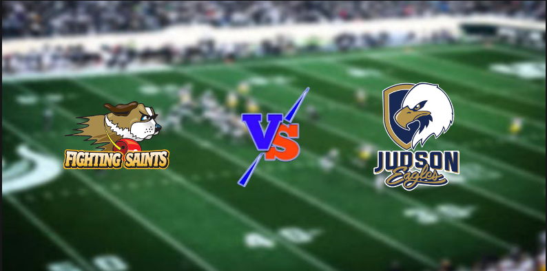 NAIA FOOTBALL (@naiafootbal) on Twitter photo ๐จ GAMEDAY๐จ
๐ St. Francis ๐ Judson๐
๐ Today, October 15 | โฑ 1:00 PM
๐บ Live On : is.gd/kCag4k
<a href="/judsoneagles/">Judson Athletics</a> <a href="/USFSaintsFB/">Fighting Saints Football</a> <a href="/Jeff__Delaney/">Jeff Delaney</a> @CoachDebo_JU <a href="/JudsonU/">Judson University</a>
<a href="/gcrumejr/">Gene Crume</a> <a href="/QAAE14/">Aaron Ellis</a> <a href="/MikeyTorres04/">Michael Torres โ๏ธ</a> <a href="/marztube/">mario Rodriguez ๐</a> ๐จ GAMEDAY๐จ
๐ St. Francis ๐ Judson๐
๐ Today, October 15 | โฑ 1:00 PM
๐บ Live On : is.gd/kCag4k
<a href="/judsoneagles/">Judson Athletics</a> <a href="/USFSaintsFB/">Fighting Saints Football</a> <a href="/Jeff__Delaney/">Jeff Delaney</a> @CoachDebo_JU <a href="/JudsonU/">Judson University</a>
<a href="/gcrumejr/">Gene Crume</a> <a href="/QAAE14/">Aaron Ellis</a> <a href="/MikeyTorres04/">Michael Torres โ๏ธ</a> <a href="/marztube/">mario Rodriguez ๐</a>