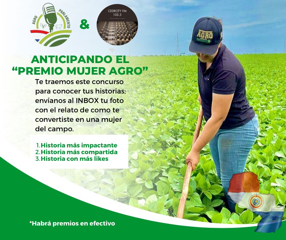 ParlamentoAgro's tweet image. Hoy se conmemora el día de la mujer rural o de campo. Por eso, en conjunto con la radio @cedroty de los Cedrales, lanzamos este concurso en honor a las mujeres rurales. 
En que consiste? 
En que si eres una mujer del campo nos envíes fotos de tus actividades y nos cuentes como