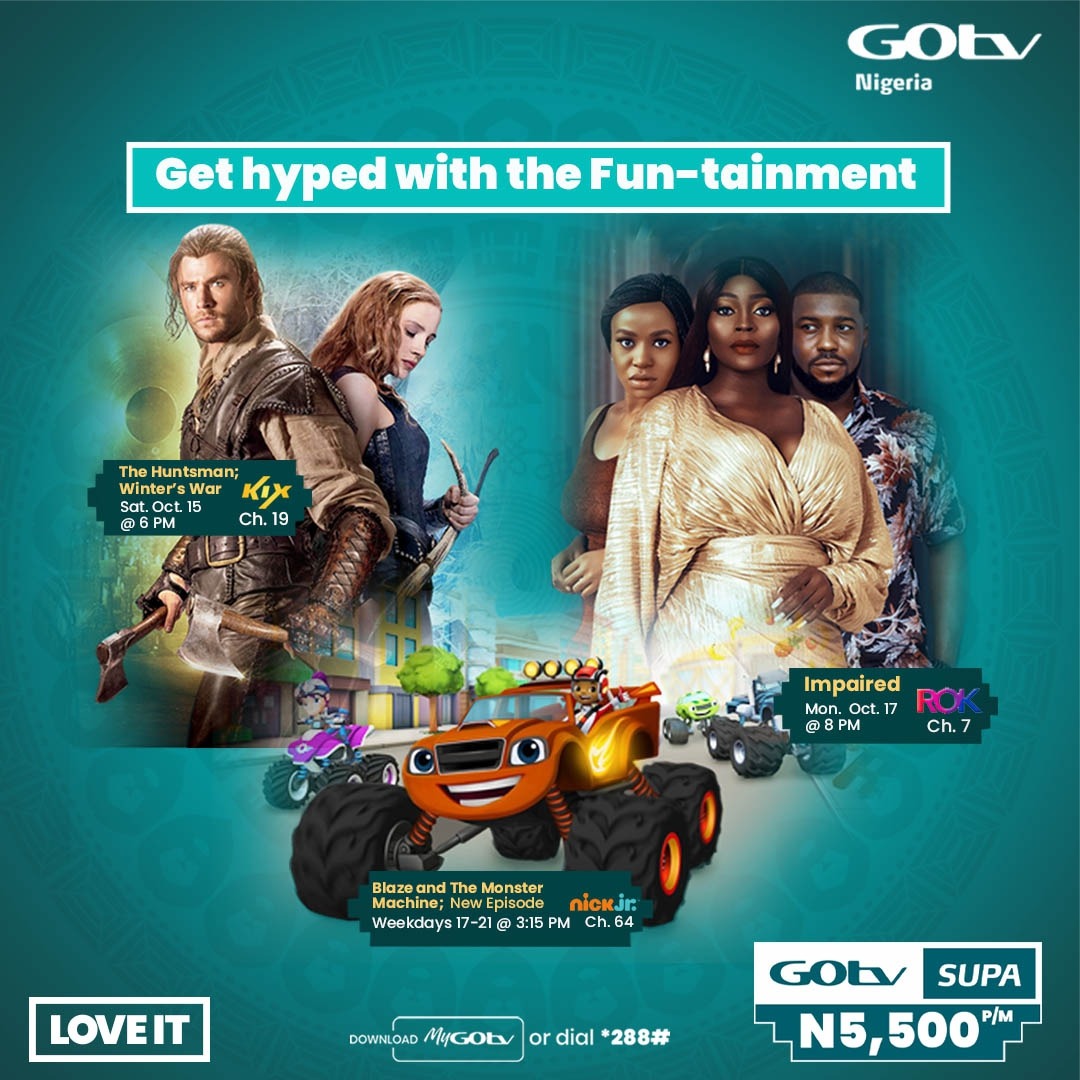 Get hyped with GOtv Supa. Download the #MyGOtvApp to stay connected.