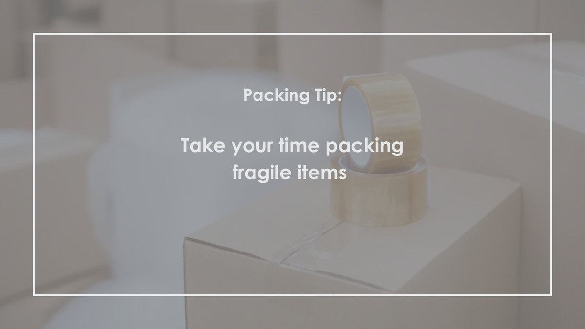 megansmovingco's tweet image. In order to prevent your fragile items from breaking, make sure you take your time and carefully pack your fragile items with lots of support. 📦
.
.
.
#packingtips #packingadvice #moving