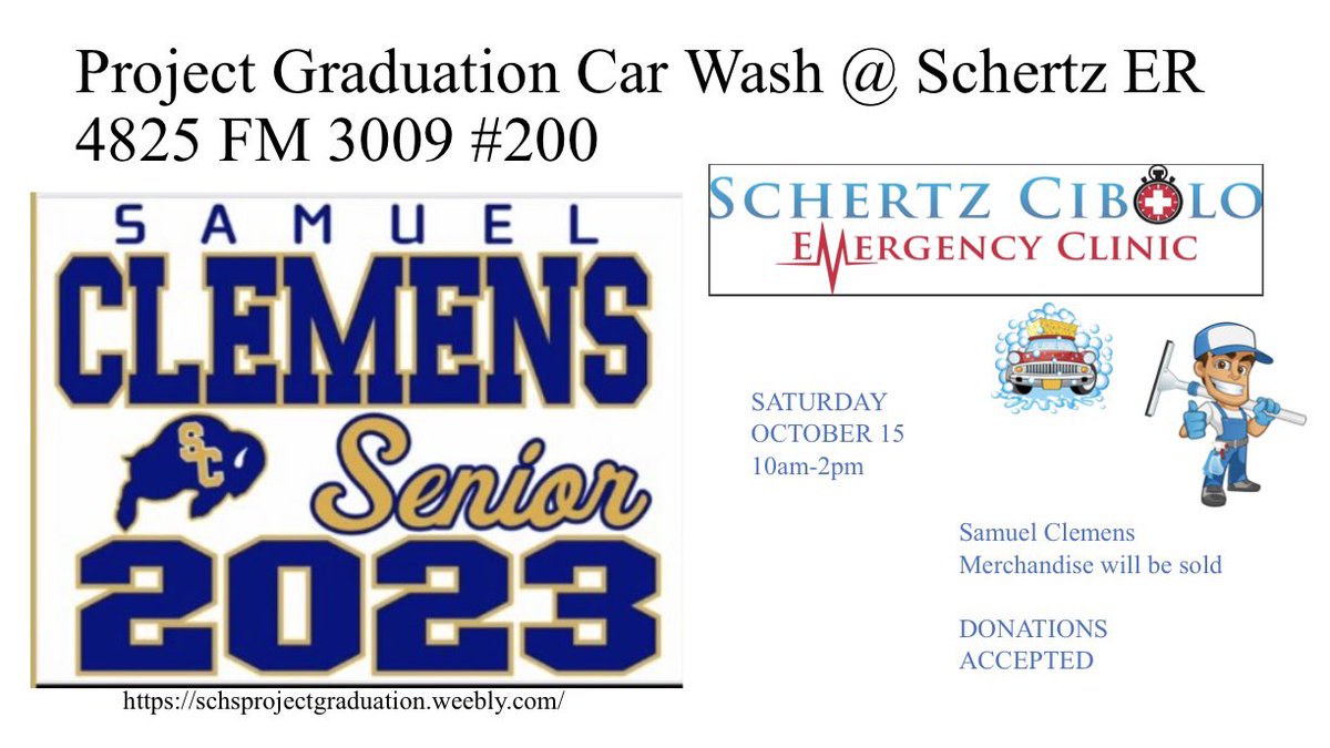 CAR WASH TODAY!
Support project Grad💙💛