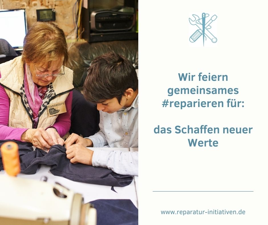 Ist das Schnellste, Größte, Neueste wirklich das Beste? Oder die Verbindung, die durch Zuwendung und Aufmerksamkeit entsteht – auch beim #reparieren zwischen unseren Dingen und unter uns? #repini #repairday