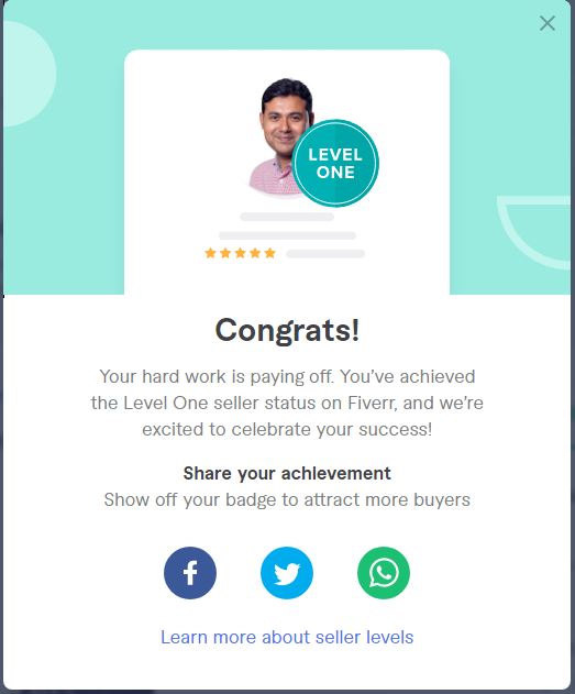 This just made my day. Fiverr promoted me to a Level One seller! Proud to be part of a platform that recognizes hard work. check out my Gigs verr.com/share/YWoAAz #clippingpath #backgroundremoval #backgroundremove #Photoretouching #imagemasking #photoediting #photoedit
