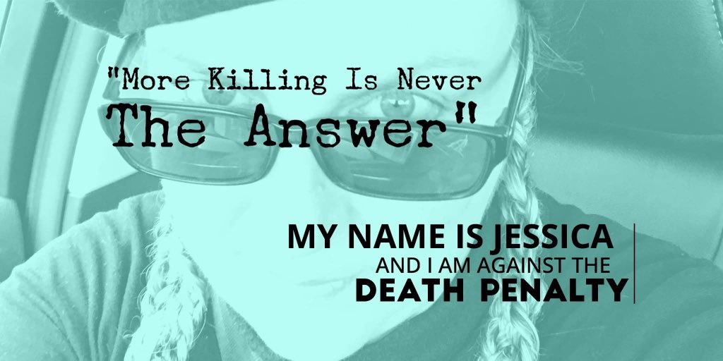 jettica65's tweet photo. Vengeance isn’t justice…we can’t fix the world by killing more people! The #DeathPenalty doesn’t undo the crime that has already been committed! The Death Penalty is not a deterrent…take it off the table for good!
#StopExecutionsNow https://t.co/xnVdnv4XAG