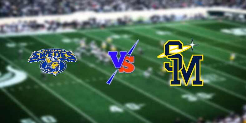 NAIA FOOTBALL (@naiafootbal) on Twitter photo ๐จ GAMEDAY๐จ
๐ Saint Mary ๐ DBethany๐
๐ Today, October 15 | โฑ 1:00 PM
๐บ Live On : is.gd/kCag4k
<a href="/Spire_Football/">Spire Football</a> <a href="/USMSpireWire/">Saint Mary</a> <a href="/BethanySwedes/">Bethany Swedes</a> <a href="/UsmSpire/">Spire Barstool</a> <a href="/taycalvert/">Taylor Calvert</a> <a href="/Coach_Ferg/">Keith Ferguson</a> ๐จ GAMEDAY๐จ
๐ Saint Mary ๐ DBethany๐
๐ Today, October 15 | โฑ 1:00 PM
๐บ Live On : is.gd/kCag4k
<a href="/Spire_Football/">Spire Football</a> <a href="/USMSpireWire/">Saint Mary</a> <a href="/BethanySwedes/">Bethany Swedes</a> <a href="/UsmSpire/">Spire Barstool</a> <a href="/taycalvert/">Taylor Calvert</a> <a href="/Coach_Ferg/">Keith Ferguson</a>