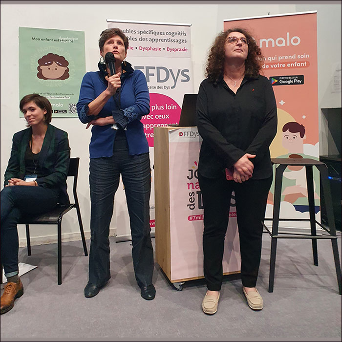FFDysfrance's tweet photo. Clôture de la 16e Journée Nationale des Dys 
Nathalie Groh présidente @FFDysfrance et Dr Agnès Gepner, directrice médicale @bonjour_malo 
Merci à toutes et tous ! 
Retrouvez bientôt le #replay de cette journée sur https://t.co/Rbfb27sl3M
#JNdys2022 #troublesdys https://t.co/wLTBP0N5MX