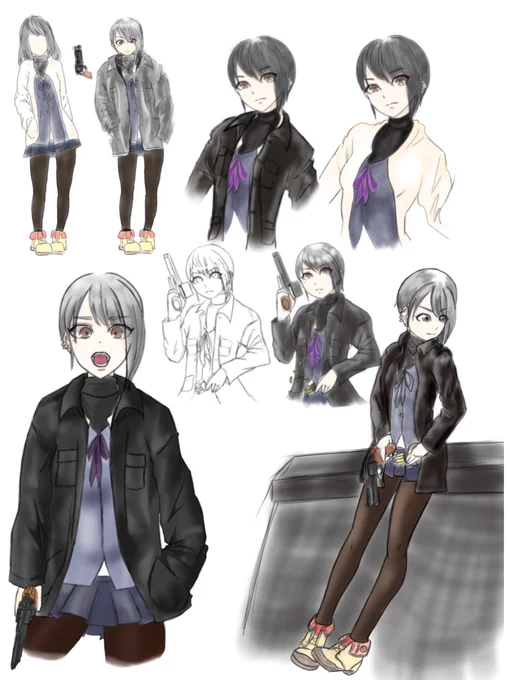 今日もキャラクターの深掘りの為カット追加作業。1日に一枚のペースで追加してて流石に少し慣れてきた(・ω・')わっっっかりづらいけど今回は①髪の毛のパーツ分けをルール化②髪の毛の塗り方変更がテーマでした。続きますΣ(°°)!! 