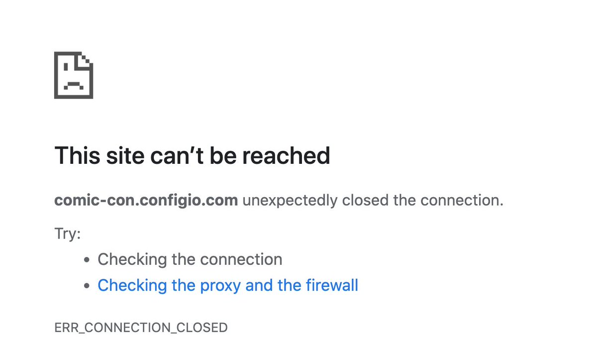 SD_Comic_Con's tweet image. Now we&apos;re not even getting service unavailable. #SDCC
