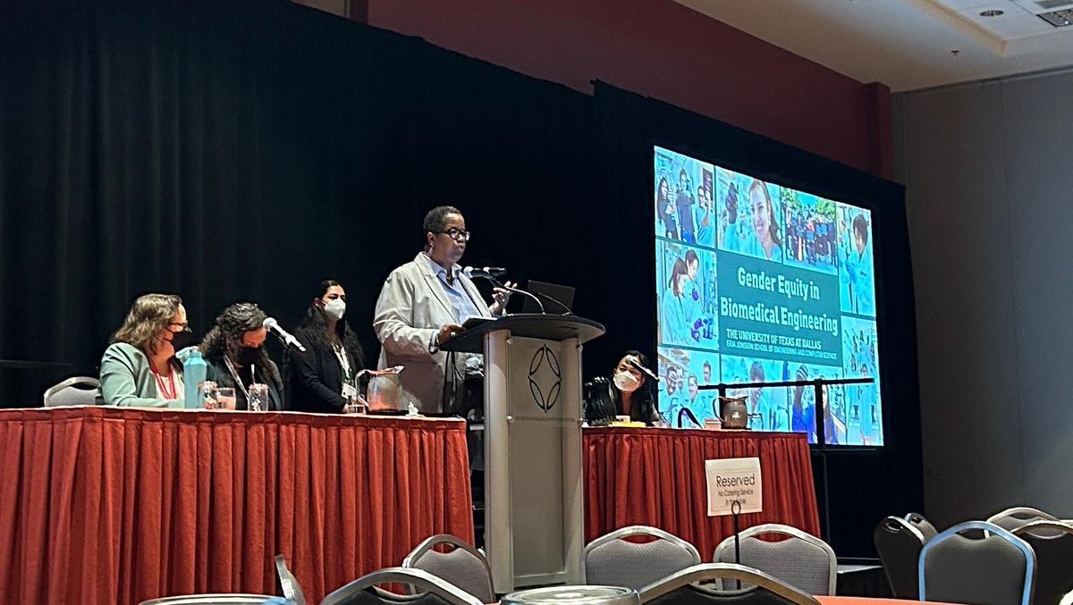 bme_utd's tweet photo. We had a fantastic time at the Gender Equity Luncheon! It was such a great talk and discussion! Thank you to all the panelists and Dean Adam for kicking off the luncheon!
@UTDJonsson @BMESociety #BMES2022 #UTDatBMES https://t.co/rjIkTYYo4y