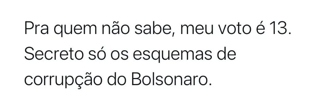 HPozzuto's tweet photo. 🇧🇷 LULA 13 🇧🇷
.
#limpol #BOICOTEYPÊ
#LulaPresidente1⃣3⃣
#Haddad13Governador https://t.co/ULFguqq35X