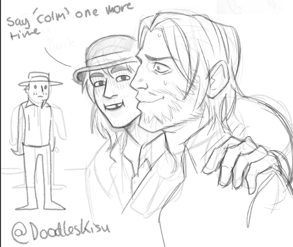 DoodlesKisu's tweet photo. skinny illiterate legends #rdr #rdr2 #reddeadremption https://t.co/3VWIatLPXN