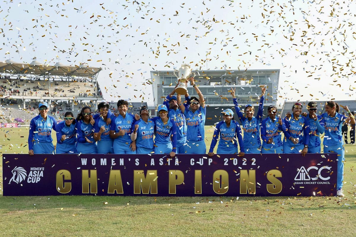 DilipKulariya's tweet photo. Many many Congratulations to the Indian women's 🏏 #TeamIndia for winning the #AsiaCup for the 7th time.
Superb performance.
Will continue this Great achivement in future also. Proud moment for the Country
CHAMPION 🏆
#INDvSRL🇮🇳🇱🇰
@BCCIWomen #AsiaCupT20 https://t.co/h9nUN10Zqf