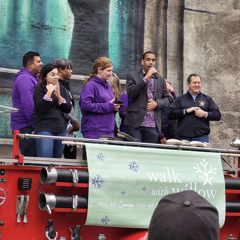 It was heartwarming to see so many neighbors gather for <a href="/willowcenterny/">Willow Domestic Violence Center</a>'s walk to end domestic violence this morning. During #DomesticViolenceAwarenessMonth, we stand with survivors and remain committed to ensuring they have access to the support and resources they need.