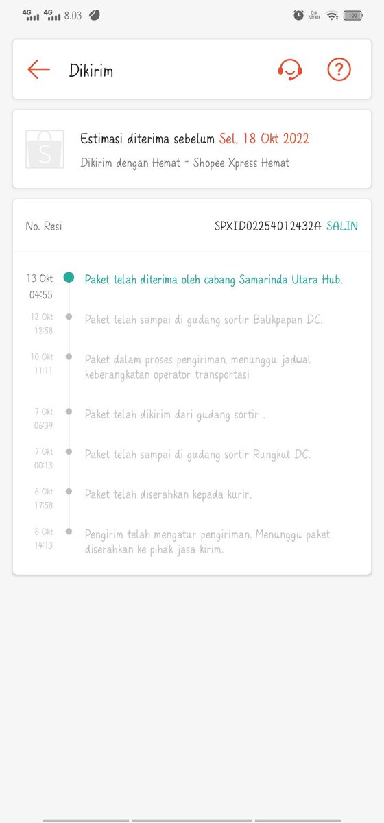 VanillaCheese_'s tweet photo. @ShopeeID @ShopeeCare ini jauh banget yaaaa nyasar nya kak, paket saya yg awalnya udh bener di bpp kok malah ke smd. Kira² bakal sampai kapan ya kak? https://t.co/yqTt1WDKIu