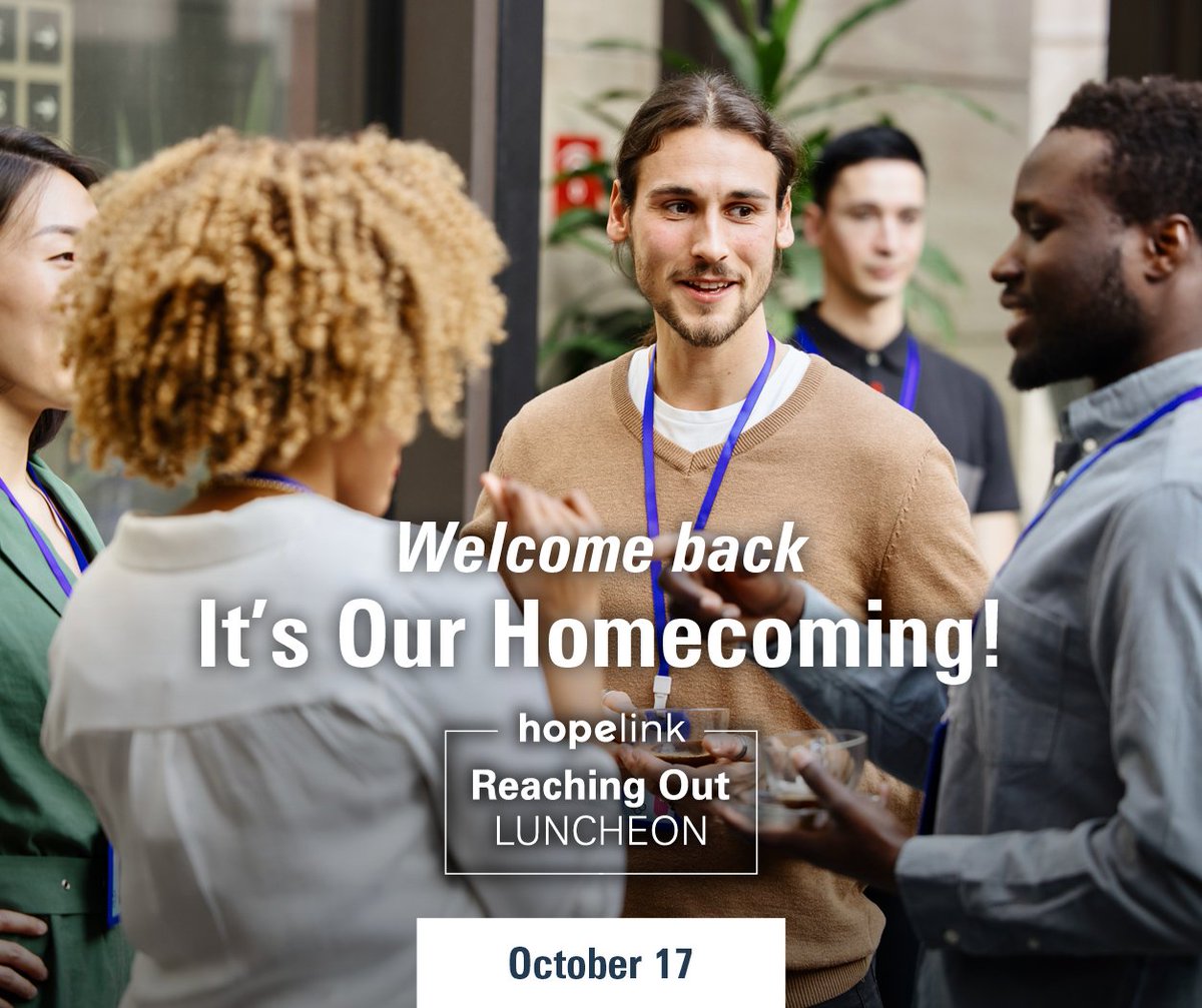 In just two days, our Hopelink community is gathering together in-person for our homecoming event after three years of pandemic, the 27th annual Reaching Out Luncheon. Will we see you there? It isn't too late to register to join us virtually -hopelink.org/virtual-lunche…