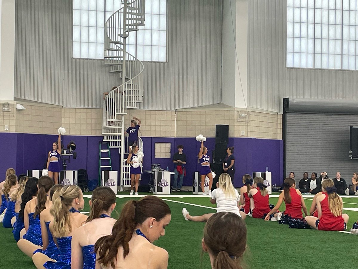 Enjoying a fun game day at TCU! 💚💛💜🤍 so proud of them!