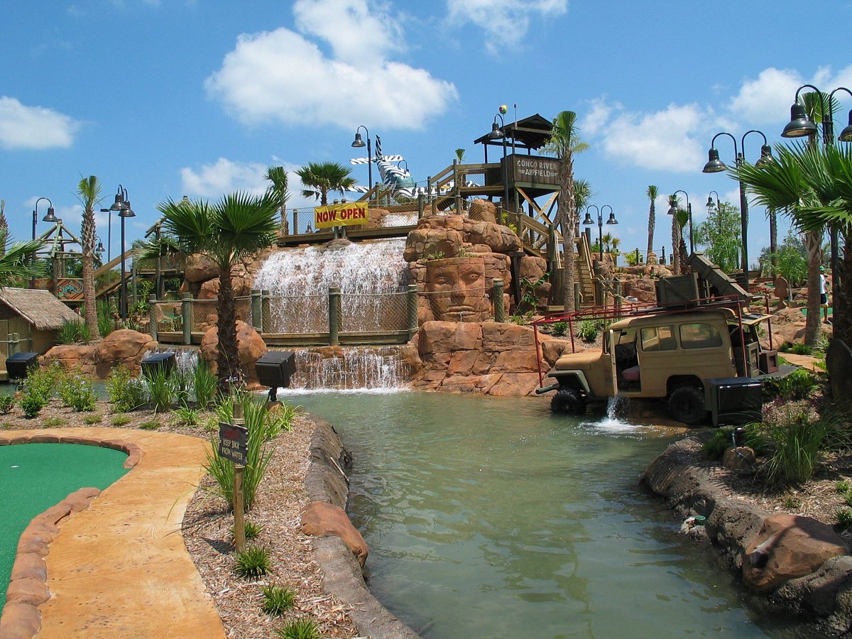 AccessMiniGolf's tweet photo. Course Highlight: Congo River (East Orlando) Mini Golf (Orlando, FL) is a fun adventure course with 9 holes wheelchair accessible. https://t.co/cNcxONIOeU @GolfCongoRiver @VisitOrlando #AccessMiniGolf #MiniGolf @PuttingPenguin @MisterMiniGolf @PuttCastMini @CouplePutts ♿️⛳️ https://t.co/2ZW5x7dHOG