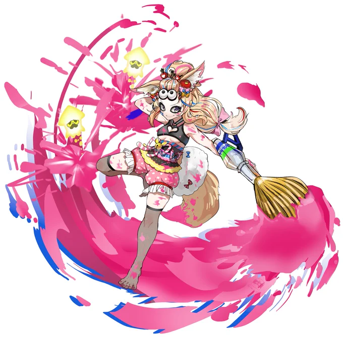 ※目の所を間違えてイカにしてしまったいたので修正してあげなおし#絵まる 