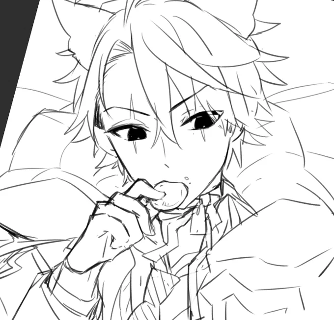 そろそろハロウィンだし猫耳描きたいな 