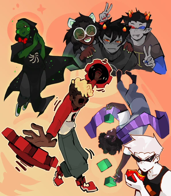 a collection of homestuck doodles i did over the past few days![#homestuck #home22tuck] 