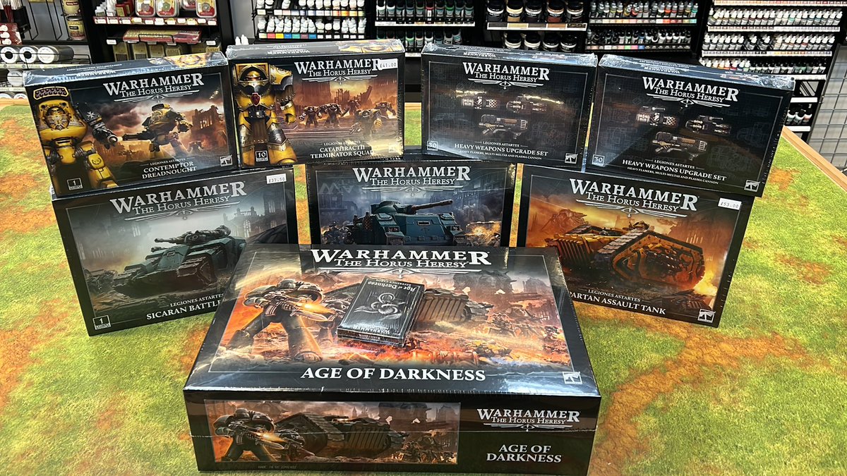 So #WarhammerCommunity to win all of this like, follow, retweet and tell us your favourite #HorusHeresy quote. The winner will be announced next Sunday #warmongers #warmaidens