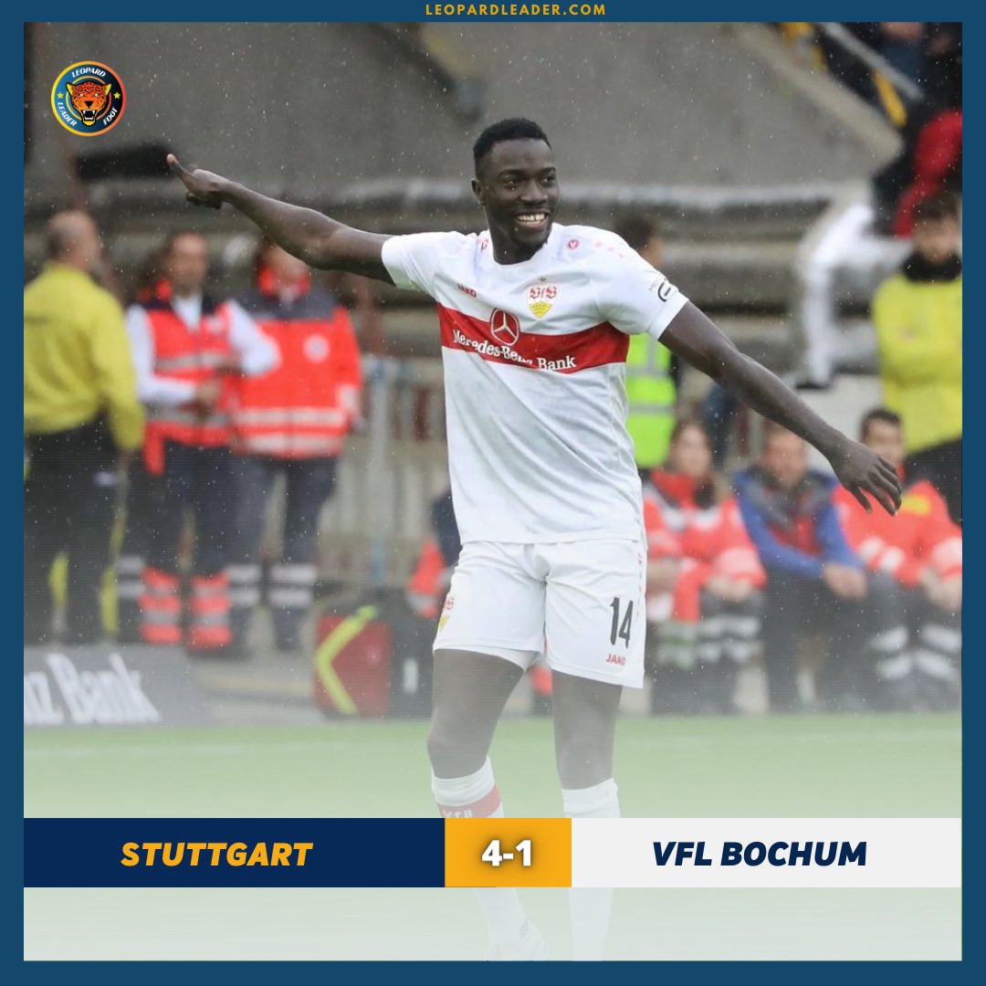 leopard243's tweet photo. 🇩🇪 Le réveil de Katompa permet à Stuttgart de respirer ! Opposé au VfL Bochum, Sttugart s’est imposé à domicile 4-1. Le congolais Silas Katompa a réalisé une performance XXL en délivrant une passe décisive et en inscrivant un doublé. La machine est lancée.
#RDC #Congo #Katompa https://t.co/klMR70ookv