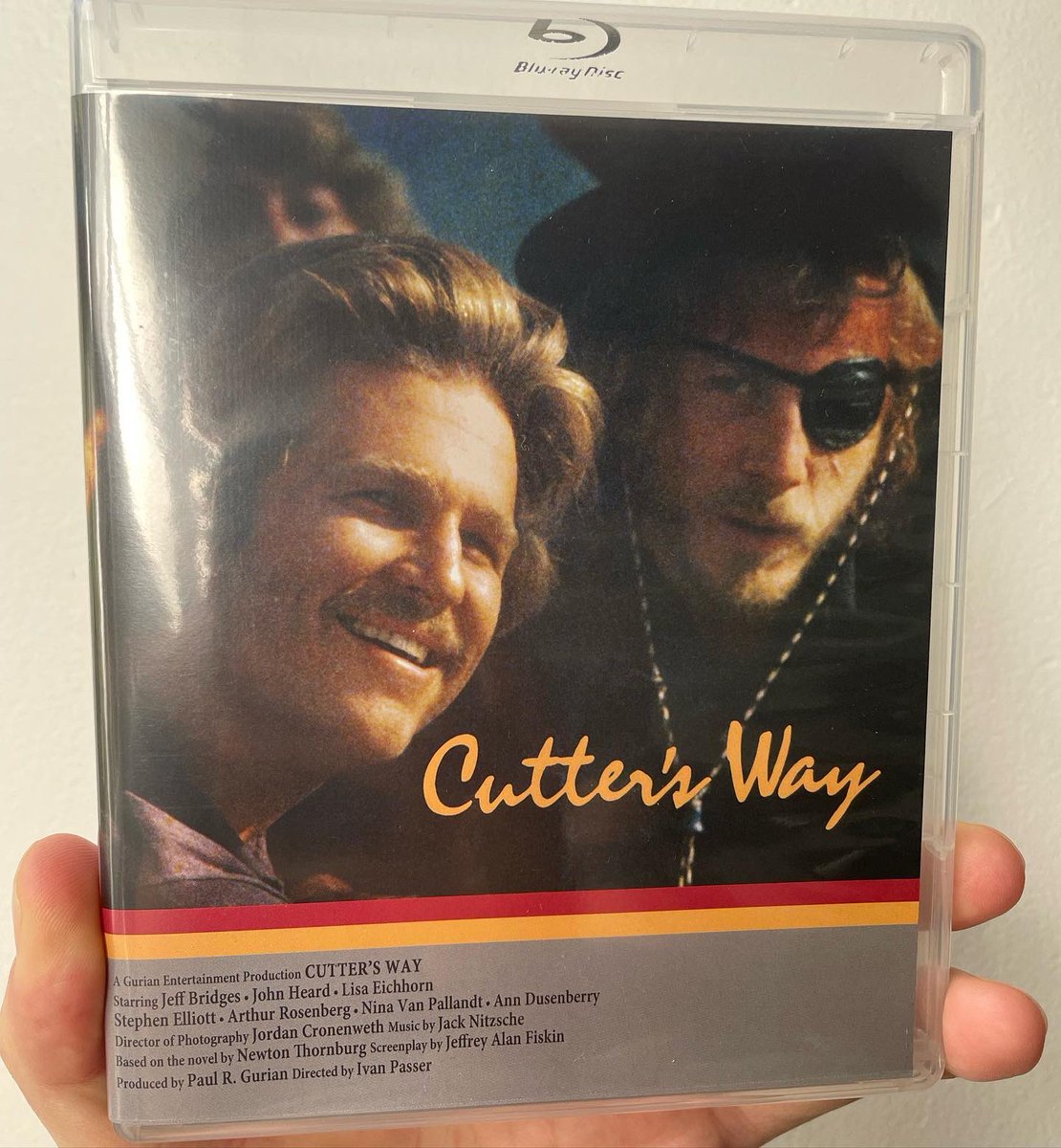 FunCityEdition's tweet photo. CUTTER’S WAY Blu-ray packaging. Available now from @vinegarsyndrome and @FilmsRadiance. #FunCityEditions #CuttersWay #CutterandBone https://t.co/CvDrOUrmgQ