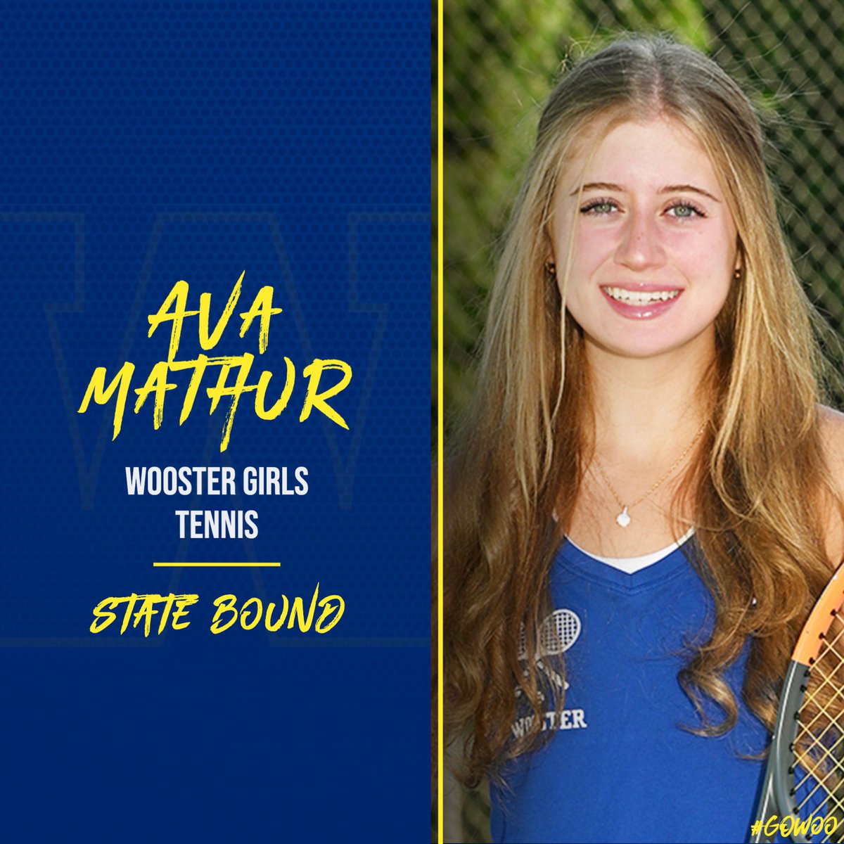 alwaysageneral's tweet photo. Congratulations to Ava Mathur who just qualified for the OHSAA State Tennis Tournament next weekend in Cincinnati! #GoWoo https://t.co/oCpVGqZsHw