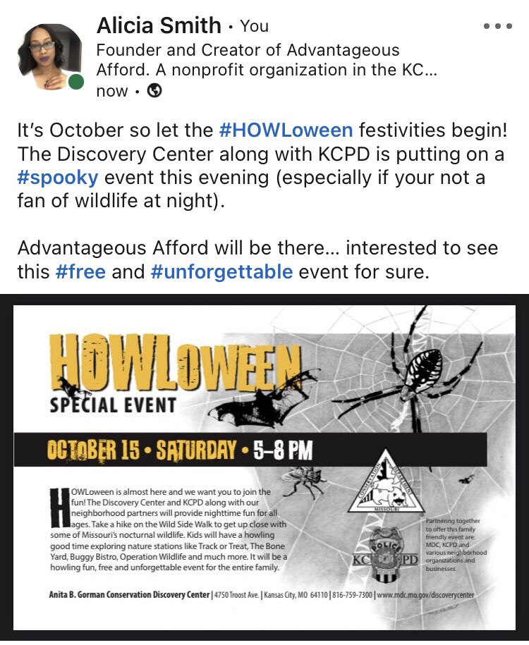 AdvantageousAf1's tweet photo. #HOWLoween event happening today in #KC https://t.co/kJPFFwejlG