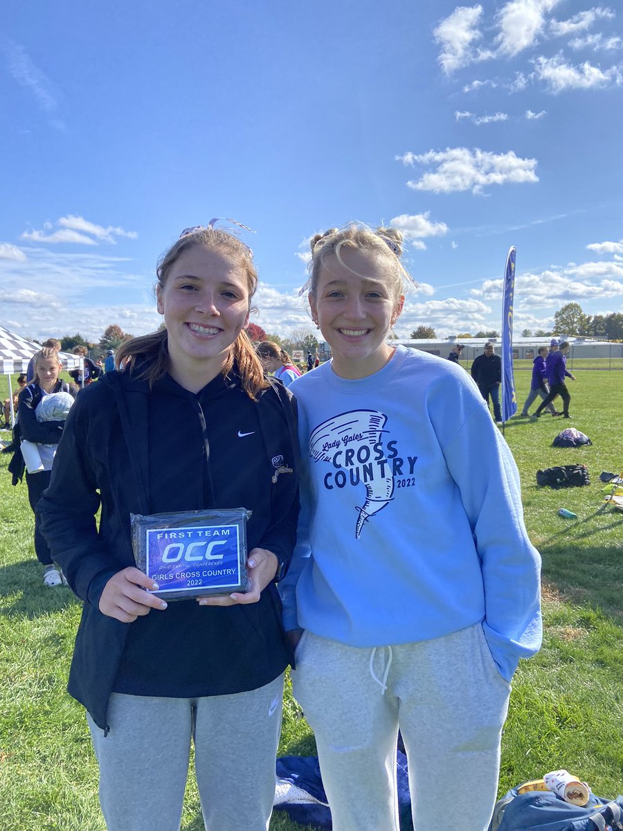 LadyGalesCC's tweet photo. Harper Allen is second in the OCC earning First Team honors. Riley Spangler earns Second Team honors #IPYYPM https://t.co/HcV79KIGp1