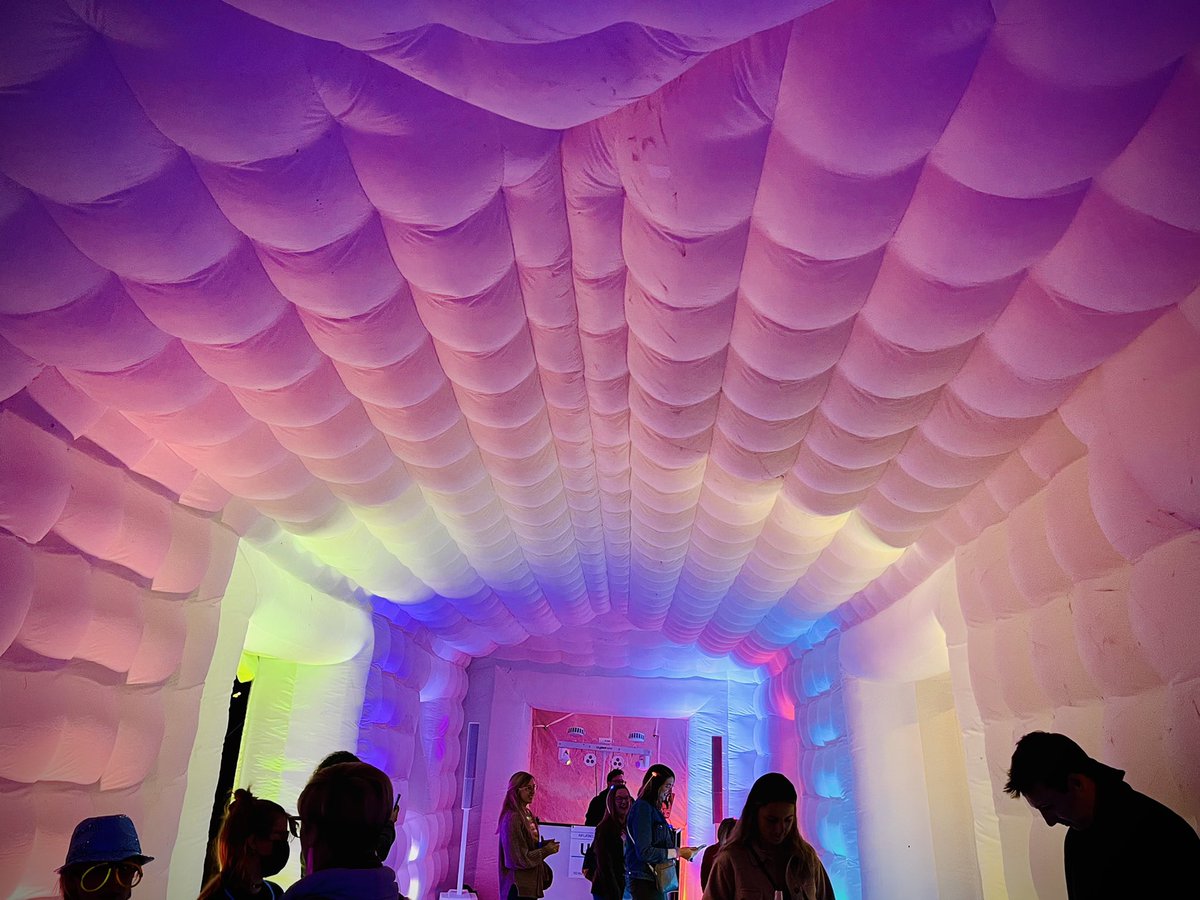 Nothing says hip DJ concept like that giant  <a href="/Ulmer_Berne/">Ulmer & Berne LLP</a> sign. To the credit of <a href="/chrisbergman/">Bergs</a> he does nothing small. #BLINKCincinnati