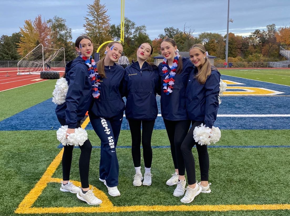wlcpoms's tweet photo. Last home game of the season!! We’ve loved performing every week. Congrats to our seniors for their last time dancing on the field ❤️🤍💙 https://t.co/t6chdd8yu4