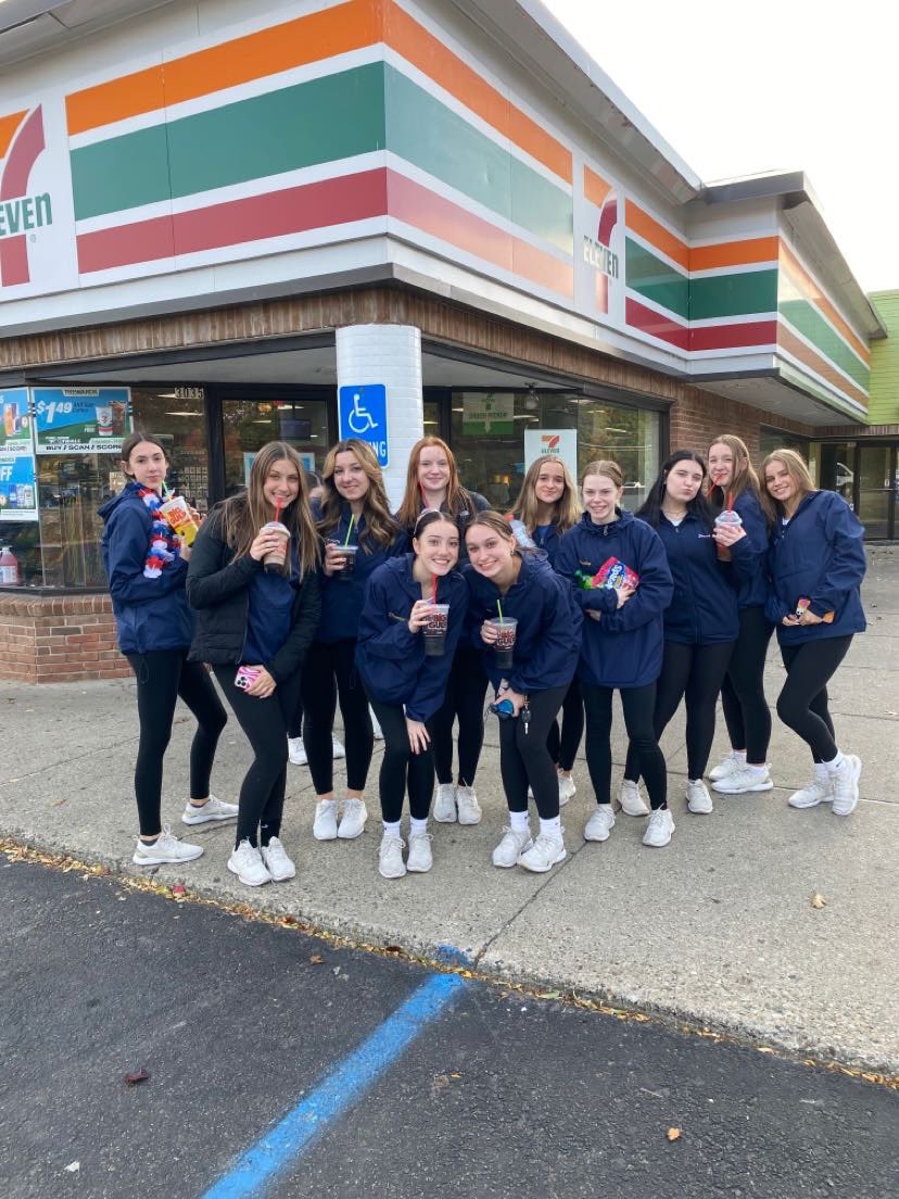 wlcpoms's tweet photo. Last home game of the season!! We’ve loved performing every week. Congrats to our seniors for their last time dancing on the field ❤️🤍💙 https://t.co/t6chdd8yu4