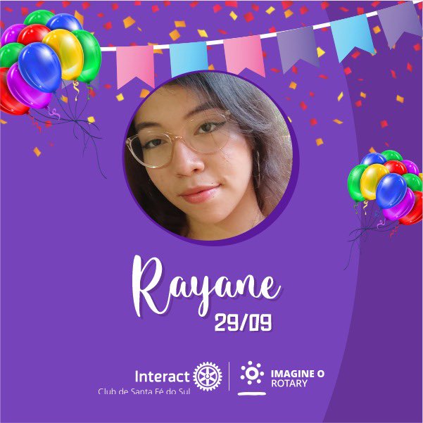 interactsfs's tweet image. O Interact Club de Santa Fé do Sul deseja parabéns e muitas felicidades para os aniversariantes do mês! 💜⚙️🔅
