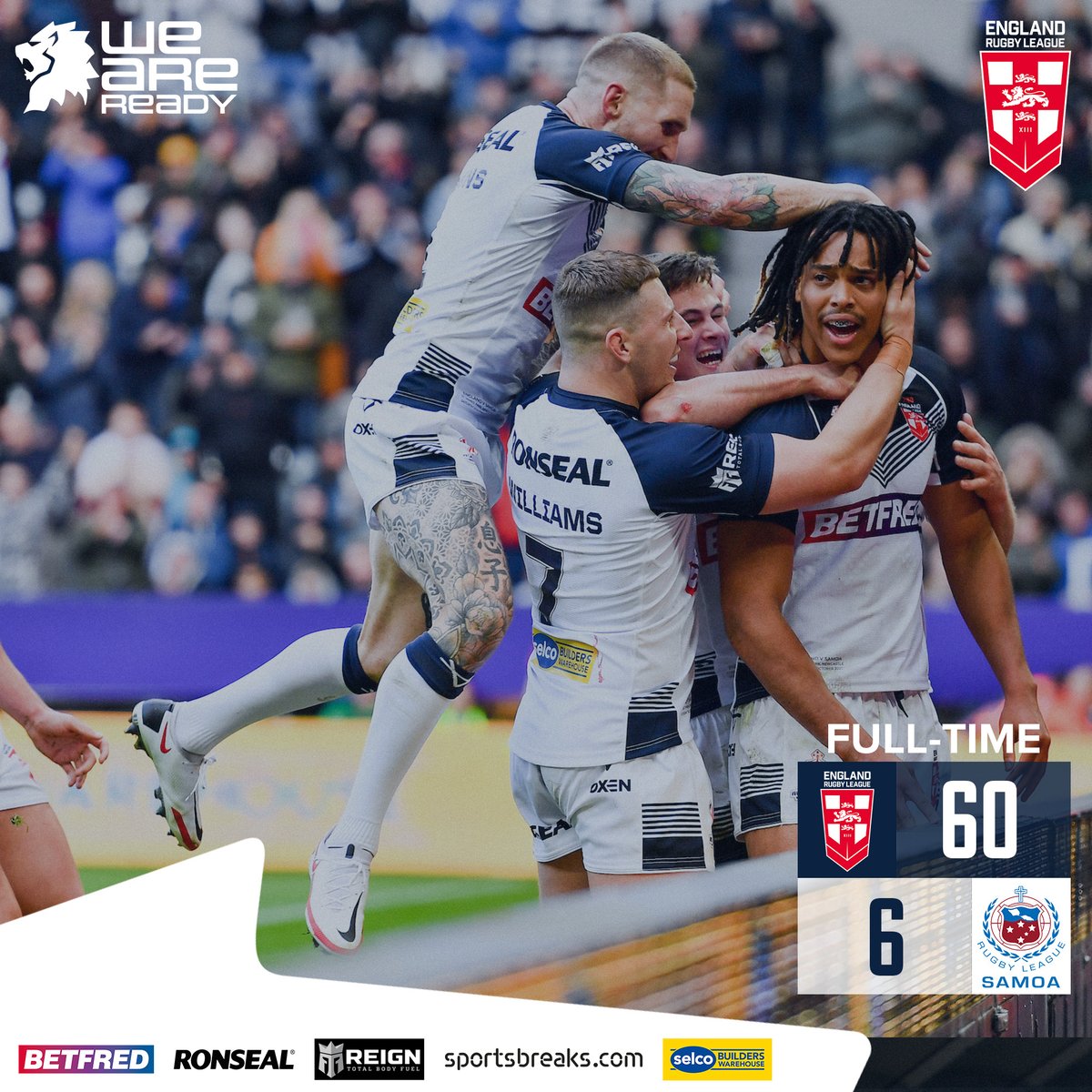 👏 WHAT A PERFORMANCE!

🏴󠁧󠁢󠁥󠁮󠁧󠁿 #EnglandRL