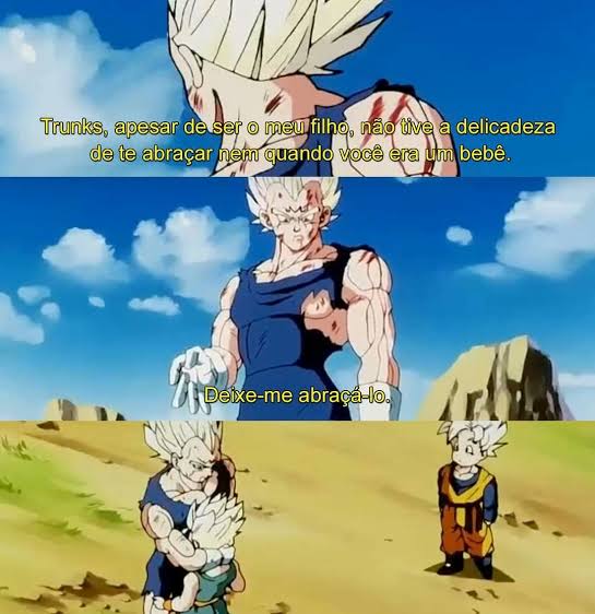 Guto Barbosa ⏱🌎 on X: Com essa frase vc repara que o Goku (que estava  MORTO) abraçou e brincou com o filho antes do Vegeta mostrar afeição pelo  filho SÓ EXISTE UM