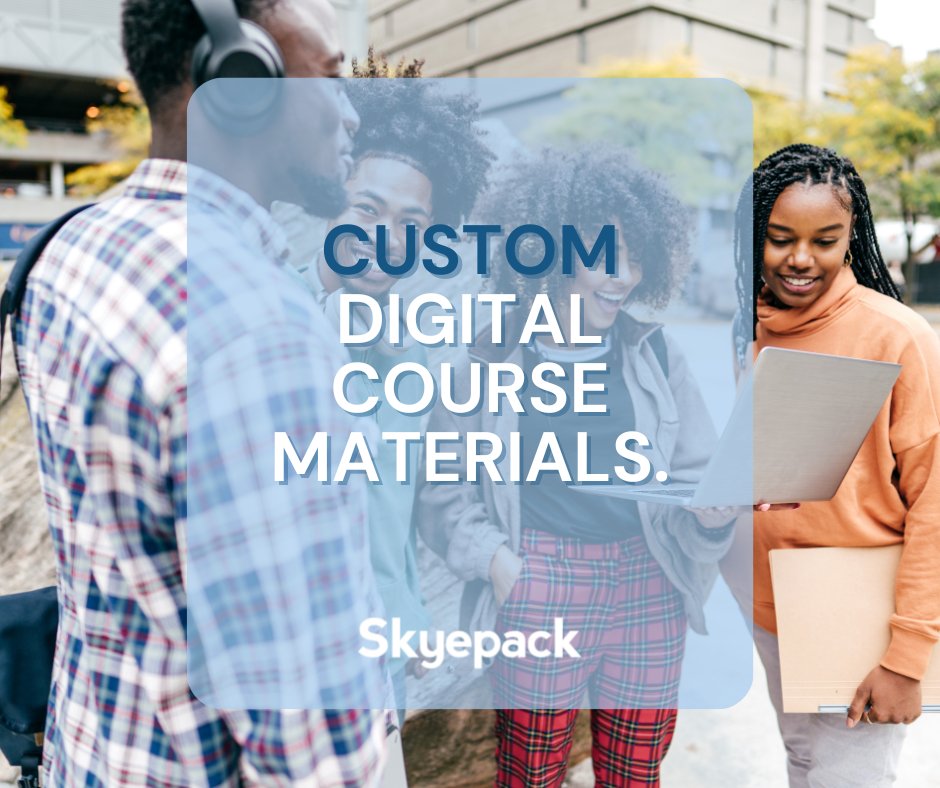Skyepack’s online course materials integrate the content you care about with interactive elements. Multimedia resources enrich the learning experience beyond what is possible with a traditional textbook.

Learn how: ecs.page.link/jG6i5

#VirtualTeaching
#EdTech
#HigherEd