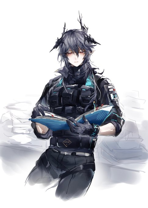 logos 但是罗德岛制服孩子看不懂瞎画的#アークナイツ #Arknights #明日方舟 