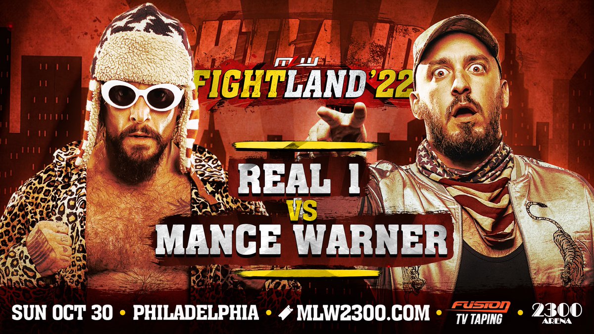UVProducts's tweet photo. @MLW presents #FightLand
📍@2300Arena Philadelphia 🇺🇸
- Real 1 vs Mance Warner
- @IamLioRush vs Jacob Fatu
- Davey Boy Jr & Billington Bulldogs vs Bomaye Fight Club
- The Debut of Sam Adonis
#WatchMLW #MLW #ProWTV #MLWonFusion https://t.co/KiIndAkBtD