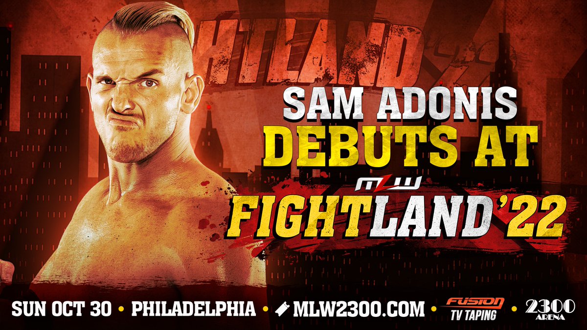 UVProducts's tweet photo. @MLW presents #FightLand
📍@2300Arena Philadelphia 🇺🇸
- Real 1 vs Mance Warner
- @IamLioRush vs Jacob Fatu
- Davey Boy Jr & Billington Bulldogs vs Bomaye Fight Club
- The Debut of Sam Adonis
#WatchMLW #MLW #ProWTV #MLWonFusion https://t.co/KiIndAkBtD