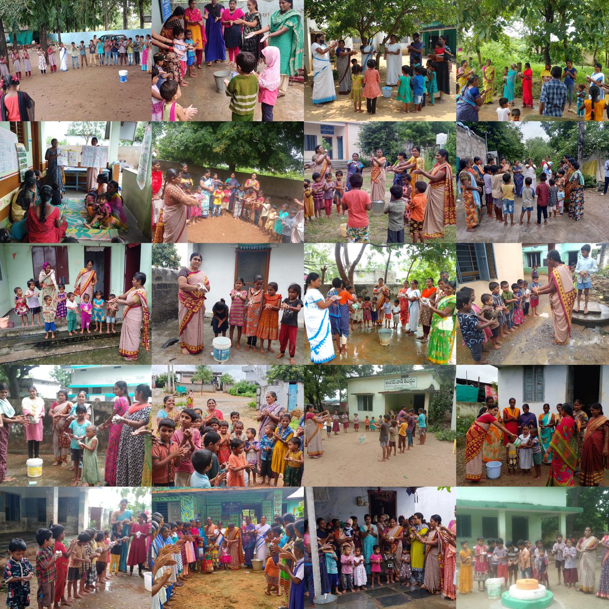H_Bindu23's tweet photo. Demonstrated Hand washing techniques on the occassion of Global Hand washing day in Anganwadi centers and given awareness about the importance of Hand washing to all  Benificiaries and community level about developing Hand wash techniques.
@Collector_KMM @MinistryWCD @KTRTRS https://t.co/squIfI6HCL