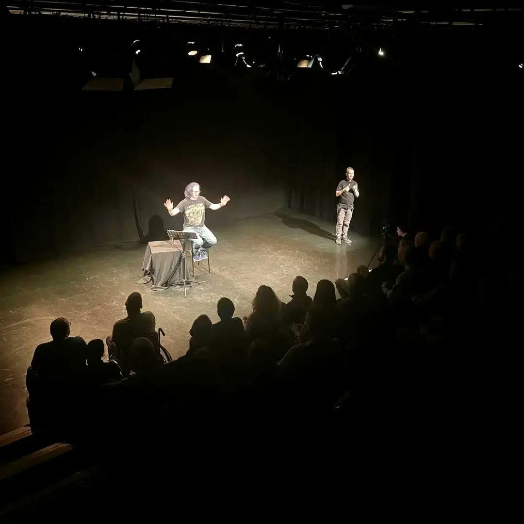 PaulBetney's tweet photo. Had a wonderful time performing "Old Dog, New Tricks" for the very first time on Thursday! Lovely audience who made it a very special experience. Huge thanks to everyone who came to watch and all  @unitytheatre!
#UnityTheatre #OldDogNewTricks #OpenCall2022 #WhatUpNextWeekend https://t.co/1OtcYnBLoh