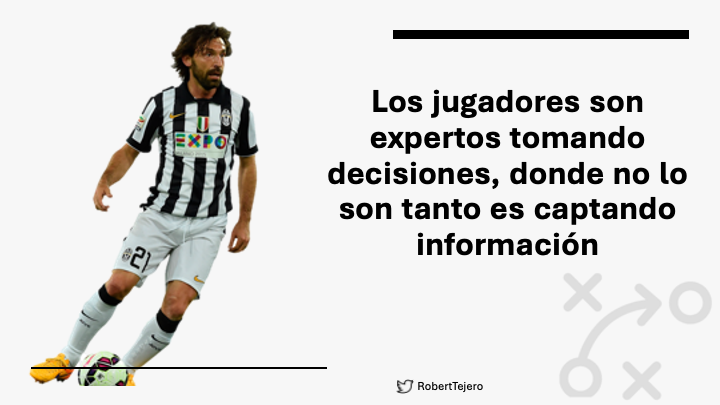 RobertTejero's tweet photo. ⚽️El problema no es la #decisión...
La #percepción es un proceso activo de obtención de información del mundo.
La actividad #exploratoria denota la búsqueda y el uso de la información ajustando la cabeza y las sensaciones a los campos de energía ambiental.
(Gibson, 1979). https://t.co/wl3B08l3JA